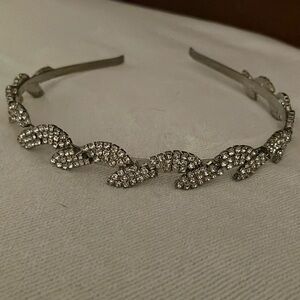 Crystal rhinestone headband and earrings